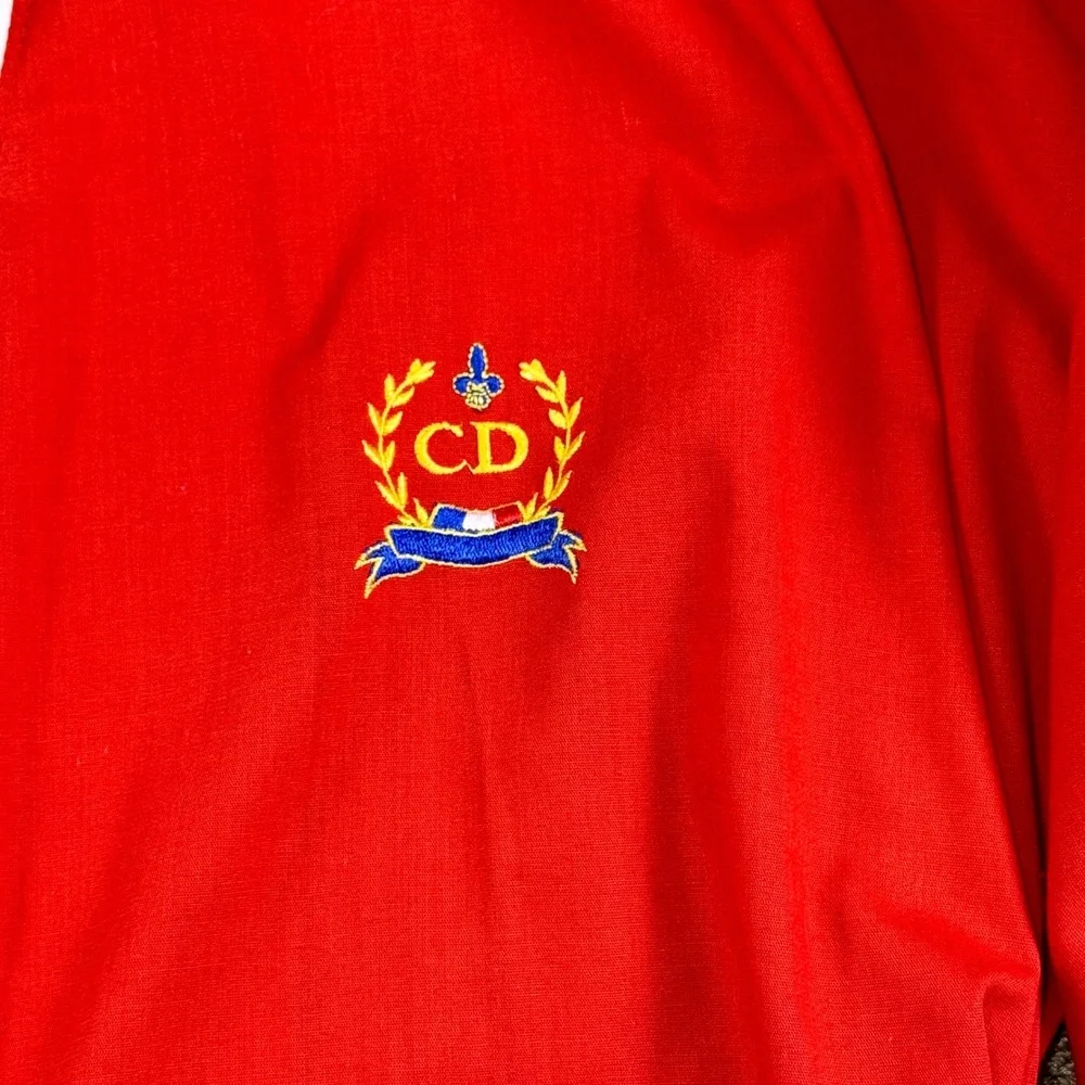 Christian Dior Robe Red Blue White Logo Men's Size XL Bathrobe Loungewear - Picture 6 of 12
